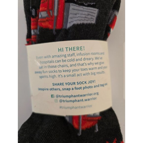 NWOT Triumpant Warrior "Mother Trucker"  Black Red Unisex Adult - Picture 4 of 8